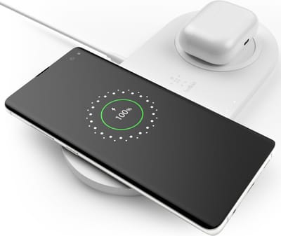 Belkin Dual Qi Draadloze oplader - 2x 10W - wit