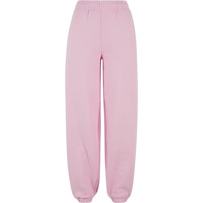 Urban Classics - Fluffy Dames joggingbroek - 3XL - Roze