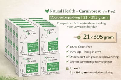 Natural Health Dog Steamed Carnivore Chicken - 21x 395gram