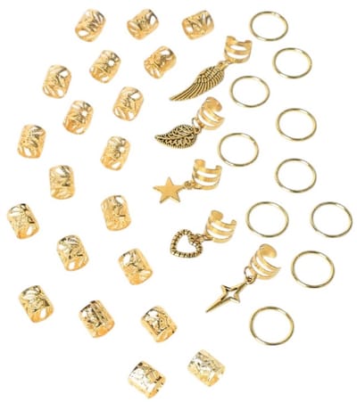 Set Haarbedels - Goudkleurig | 35 stuks | Bijoux/Messing | Fashion Favorite