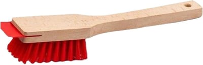 Grasmaaier Dekreiniger - Maaidek Schraper - Grasmaaier Onderhoud - Gebogen Reinigingsrand - 40.5 cm - Hout
