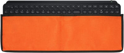 kwmobile Toetsenbordhoes voor Logitech MX Keys Wireless Toetsenbordetui – Stofbescherming Met Ritssluiting – oranje