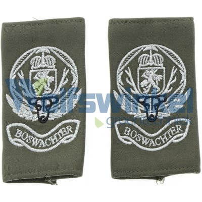 Nvvn epaulette logo + boswachter 2 stuks
