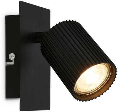 BRILONER Ida - Opbouwspot - wandlamp - GU10 fitting - leeslamp - spotlamp - voor slaapkamer - 13x8x9 cm