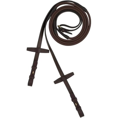 Teugels voor paarden in leder met rubber Horze Muswell