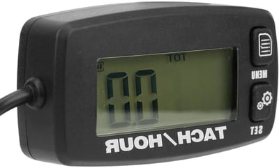 Inductieve Toerenteller - Urenteller Motor - Motoronderhoud Monitoren - LCD Achtergrondverlichting - Tot 20.000 Tpm - Zwart