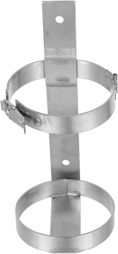Brandblusserhouder - Brandblusserbeugel - Veilige Opslag - Snelspanclips - 28.80X12.70X12.70CM - Zilver