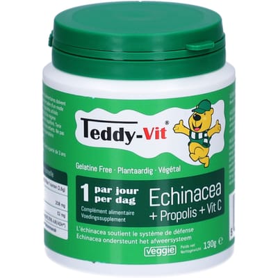 Teddy-Vit Vitamine C/Echinacea/Propolis Beertjes 50 Bonbons