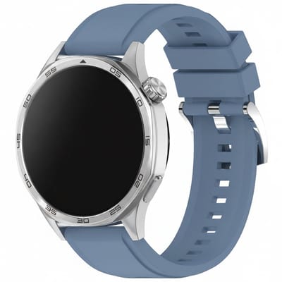 Siliconen bandje - geschikt voor Garmin Vivoactive 4 / Venu 4 (45mm) / Venu 3 / 2 / Forerunner 255 / Forerunner 265 / 570 (47mm) en Polar Vantage M / M2 / V3 / Grit X (Pro) - blauw