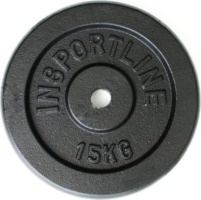 InSportline Halterschijf - Staal - 15 kg - Ø 30 mm