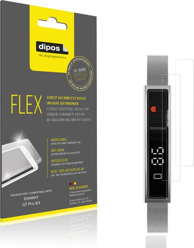 dipos – 2x Beschermfolie geschikt voor DIAWAY GT Pro B3 | 3D Full Cover Screenprotector | 100% Passend