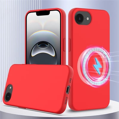 Coverup Hoesje - Geschikt voor iPhone 16e / 17e Hoesje - Coverup Liquid Colour Back Cover - MagSafe Compatible - Rood