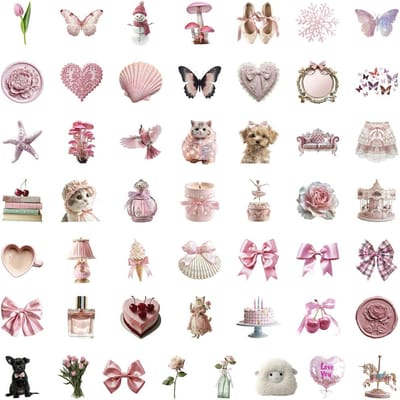 50PCS Autocollants Graffiti Roses - Décoration Imperméable pour Tasse à Eau, Téléphone, Skateboard et Bagages RecordingYourLife Store