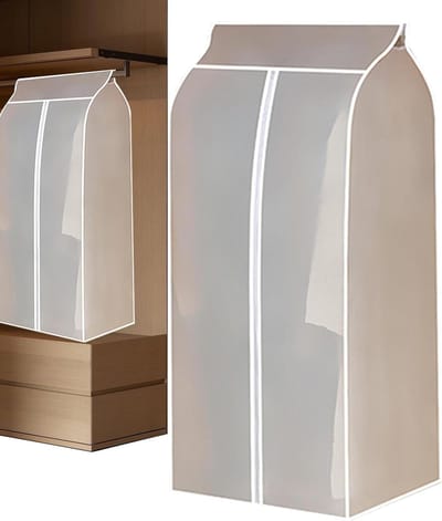 Kledinghoezen Opbergen - Kledinghoezen Pakken Organizer - Garderobe Organiseren - Stofvrije Opbergoplossing - 50x60x120 cm - Transparant