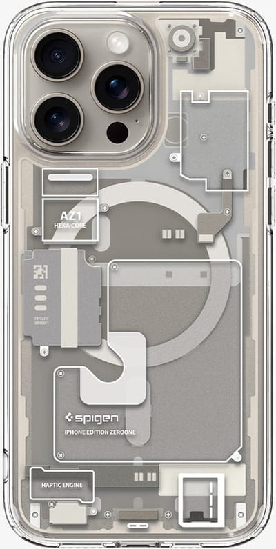 Spigen Ultra Hybrid MagSafe - zero one natural titanium - iPhone 15 Pro