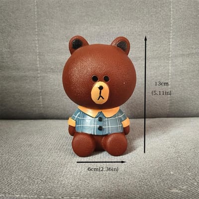 Kawaii Mini Beer Spaarpot Spaarpot Geldkisten Opberging Kinder Speelgoed Huis Decoratie Geld Besparen Doos Kinder Spaarpot brown