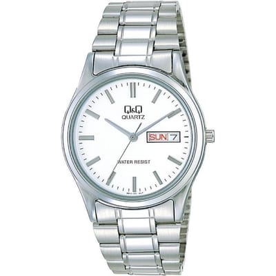 Q&Q heren horloge met Dag en Datum aanduiding