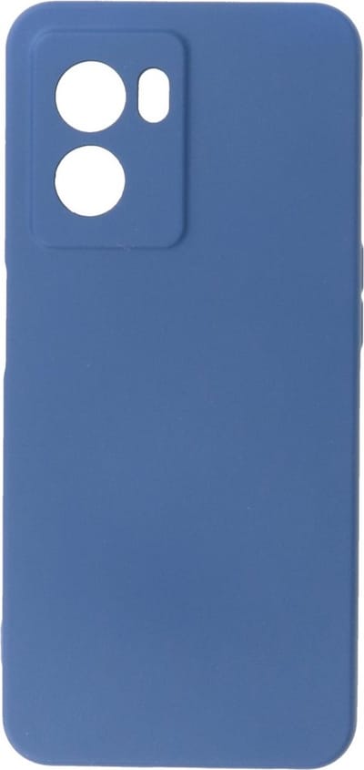 Premium Kwaliteit 2mm Siliconen Back Cover met zachte microvezelvoering - Geschikt voor OPPO A57 5G & A77 5G - Blauw