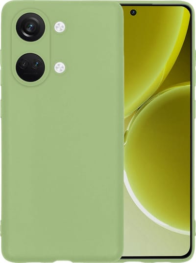 Hoesje - Geschikt voor OnePlus Nord 3 - Sterk & Shockproof - Hoes Cover - Siliconen Case - Telefoonhoesjes - Groen