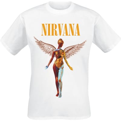 Nirvana T-shirt - In utero - XL tot XXL - voor Mannen - wit