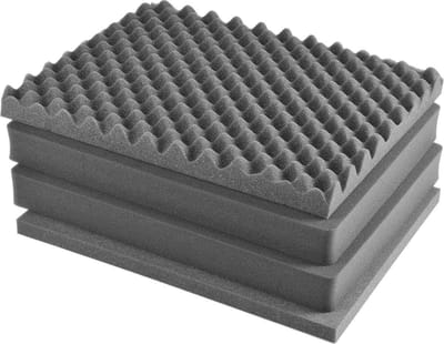 Vervangende Schuimset - Schuiminterieur Koffer - Apparatuur Beschermen - Origineel Accessoire - 8.1 cm totaal - Zwart