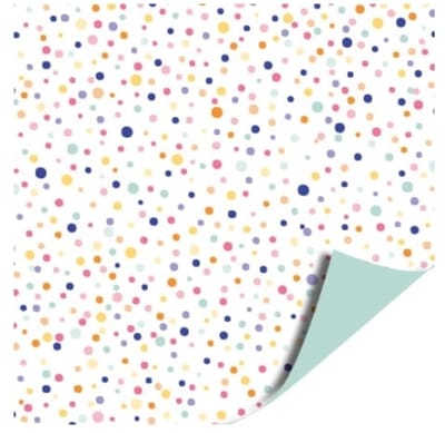 3m Cadeaupapier - 30cm breed - cadeaupapier - leuk inpakken - kado - inpakpapier - verpakken - Feestje - Confetti MultiColor