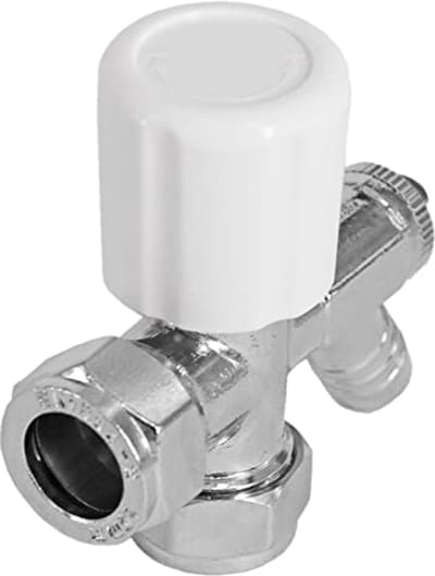 Thermostatische Radiatorkranen Chroom met Afvoerstop