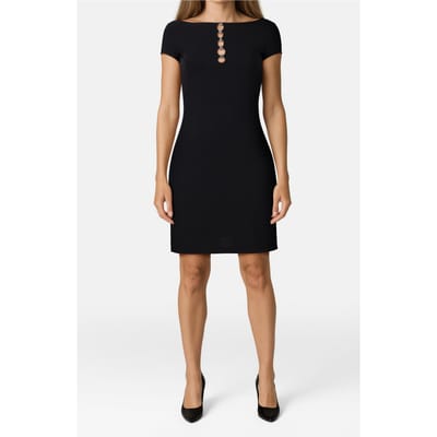 GUESS  Eco Ss Elis Logo Letter Jet Black A996 Größe: XS | Minikleider Outlet | Damen | Schwarz