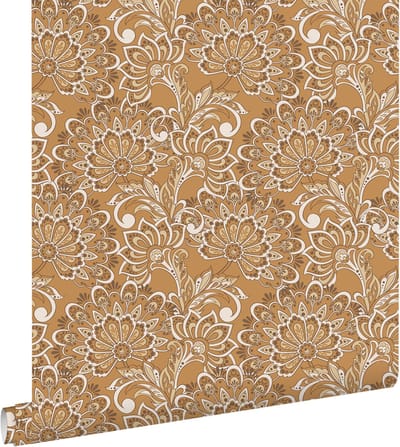 ESTAhome behang vintage bloemen bruin - 50 x 900 cm - 131089