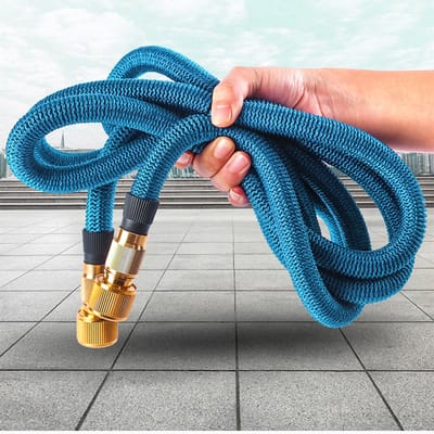 Unyqoos® Uitrekbare flexibele tuinslang met multifunctionele sproeikop voor tuin en terras