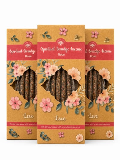 Green tree - wierook - rozen - roos - love - liefde - spiritual smudge wierook - 3 doosjes van 8 wierookstokjes