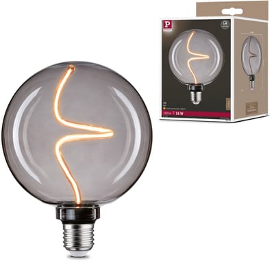 Floating Shine Standaard 230 V LED Globe E27 Rond 150lm 4W 1800K dimbaar Rookglas