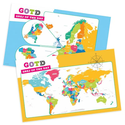 Grej of the day - posters wereld en Europa