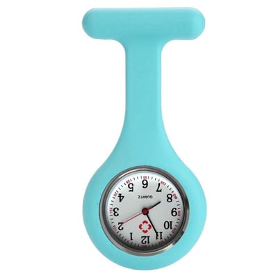 Fako® - Verpleegstershorloge - Zusterhorloge - Verpleegster Horloge - Siliconen Uni - Aqua
