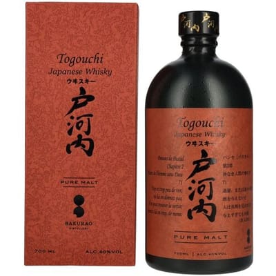 Togouchi Whisky Togouchi PURE MALT Japanese Whisky 40% Vol. 0,7l in geschenkverpakking