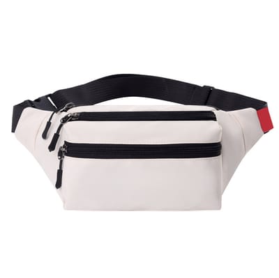 Outdoor Riem Tas - Heuptas - Waterdicht Heuptasje - Dames en Heren - Fanny Pack - Telefoontasje - Zwemmen - Festival - Waterdichte Heuptas - Gebroken wit
