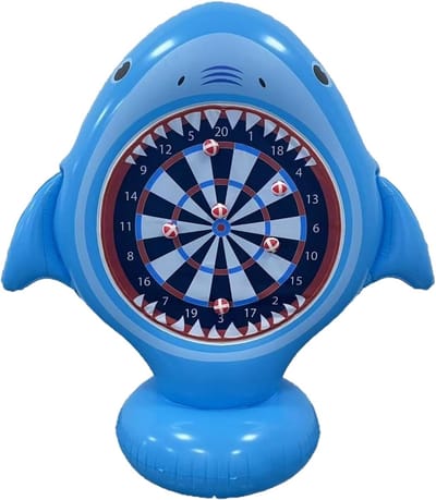 Opblaasbaar Dartbord - Werpdoel Spel - Buiten Spelen - Inclusief 6 Ballen - 130 cm Groot - Meerdere Kleuren
