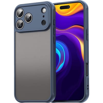 Mocaa Apple iPhone 17 Pro Slim Anti-Shock Hoesje Blauw