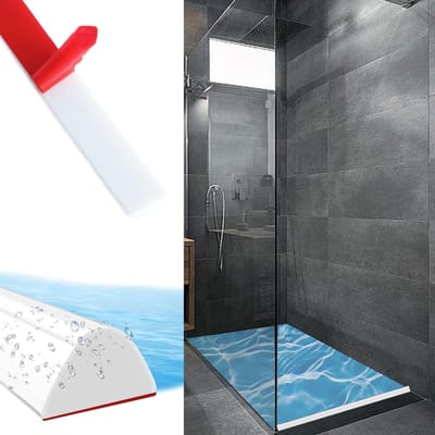 Geluiddempende Waterdichte Siliconen Strip van 100 cm voor Douchedeuren, Zelfklevend en Curved, Ideaal voor Badkamer en Keuken