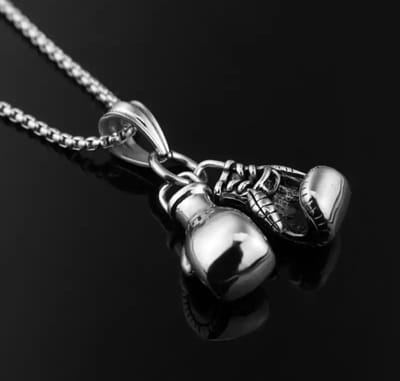 Akyol - Ketting – Ketting boksen – Boksketting – Boksen - ketting jongens meisjes- Ketting met bokshandschoenen – kickboksen – Sieraad – 1 stuks – Cadeau voor vriend – vechtsport – cadeau