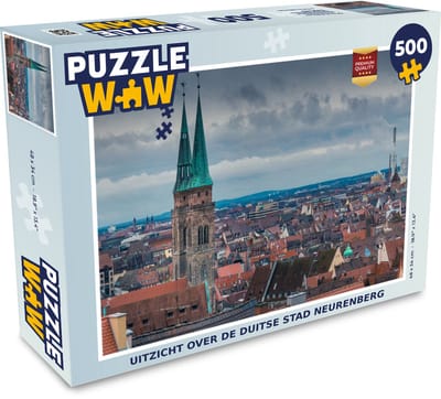 Puzzel Uitzicht over de Duitse stad Neurenberg - Legpuzzel - Puzzel 500 stukjes