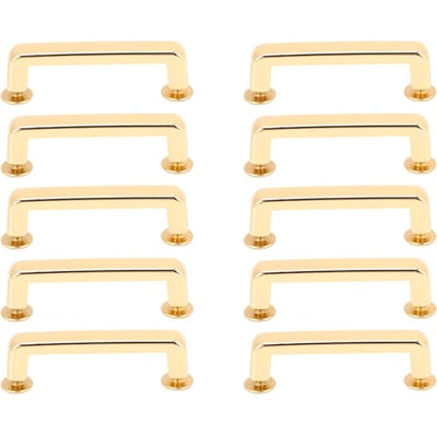 10 Sets Bindklinknagels 23x7x6mm Platte Boogbruggespen en 5,5mm Kruiskopschroef voor Leerbewerking
