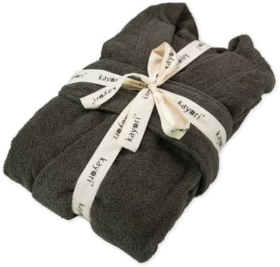 Kayori Fusai Badjas - Unisex - Biologisch Katoen - Donkergroen - S - Lang