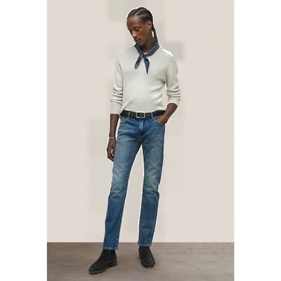 John Varvatos J701 - Regular Fit - Gregg Aged Blue Maat: W28 | Slim Jeans Outlet | Heren | Blauw