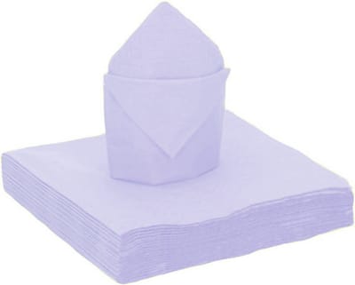 Santex feest servetten - 20x stuks - lila - 40 x 40 cm - papier