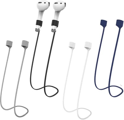 BOTC AirPods Koord - 4 Stuks Magnetische Anti-Verlies Bandjes - Siliconen Nekkoord & Sportkoord - Geschikt voor AirPods 1, 2, 3, Pro & Pro 2