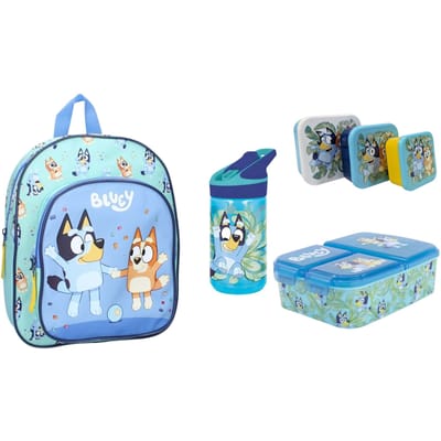 Bluey schoolset; rugzak en lunchset