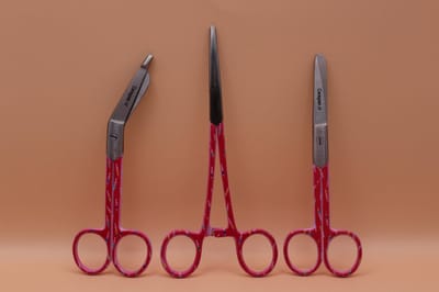 Verpleegkundige Scharenset 3-Delig – Verbandschaar, Schaar en Kocher – Medische Set – Spuitjes