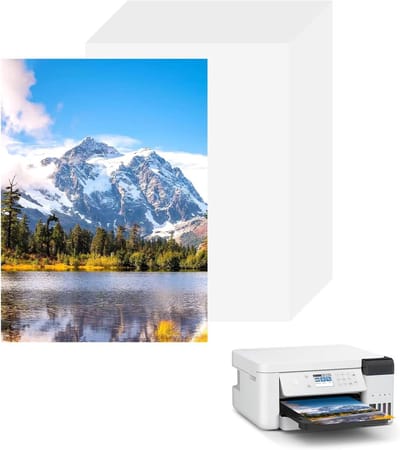 Glanzend fotopapier A4, 100 vellen, 200 g/m², waterbestendig en sneldrogend, ideaal voor inkjetprinters