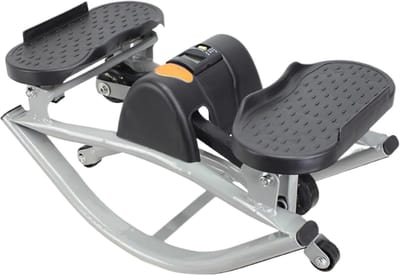 Zijtrainingsmachine - Stepper thuis - Conditie verbeteren - Stille hydraulische technologie - 53 x 29 x 275 cm - Grijs